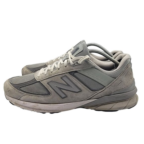 New Balance 990v5 Made In USA Grey Mens Size 14 Running Shoes - M990GL5 - Picture 5 of 12